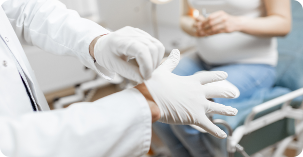 Gants d’examen en Latex Meditech Gloves Morocco